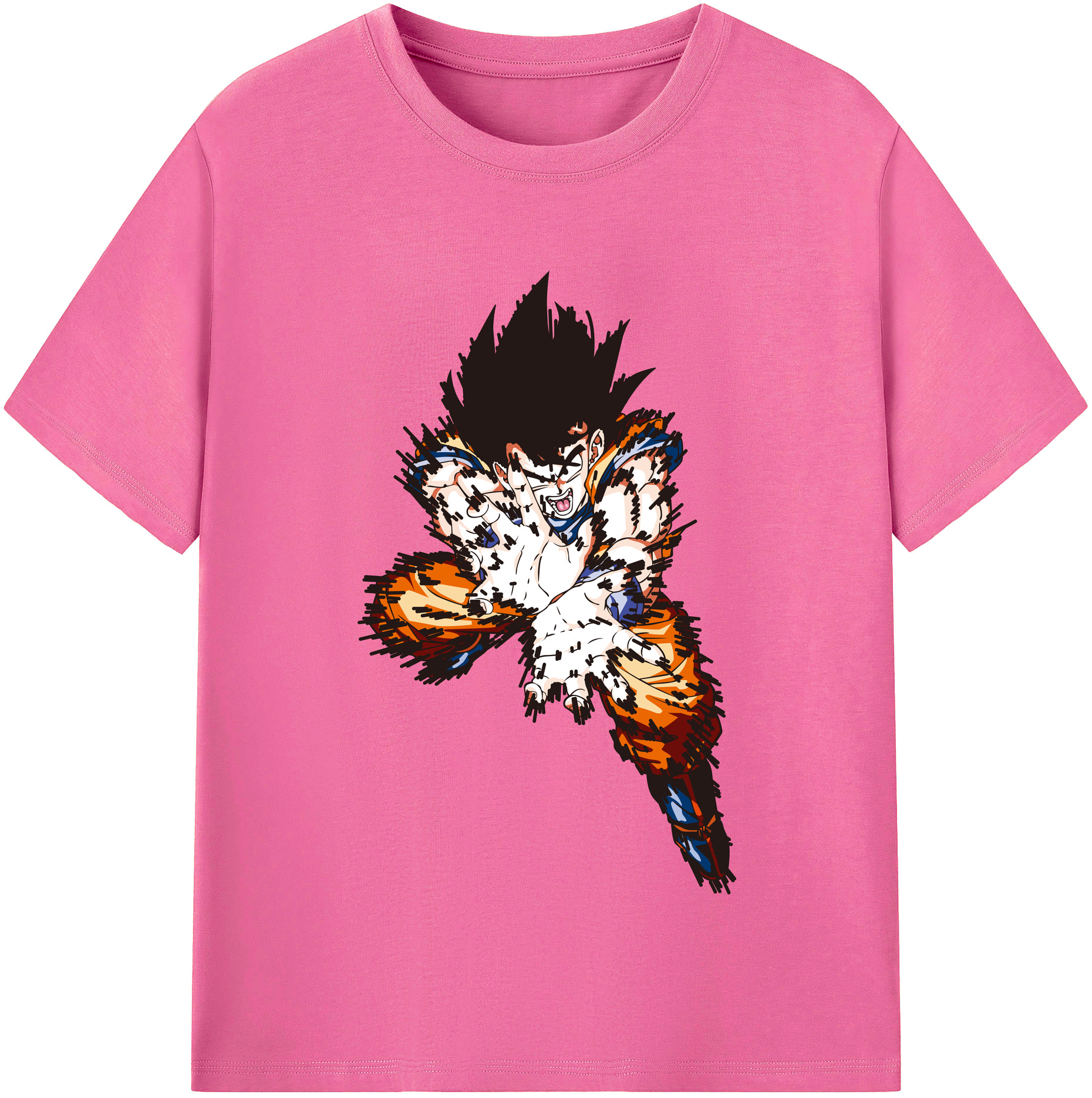 （画像用） ドラゴンボール 孫悟空（そん ごくう）Son Goku カカロット DRAGON BALL Kakarotto レディースカジュアルプリントTシャツ（綿100％）
